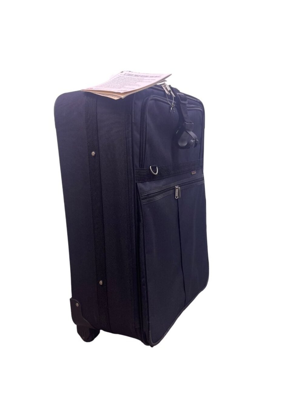 Olympia Elegance Black Free hand Hook Strap Power Handle Wheeled Travel Luggage - Picture 2 of 16